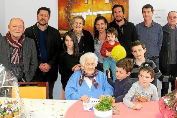 02/04/2018 - LE TELEGRAMME - Foyer Ropert. Hélène Le Nel fête ses 107 ans
